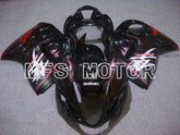 Suzuki GSXR1300 Hayabusa 2008-2020 Injection ABS Fairing - Flame - Black Red - MFS2744